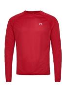 Men Core Running T-Shirt L/S Newline Red