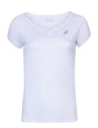 Play Cap Sleeve Top Women Babolat White