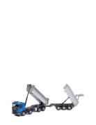Tippbil Vagn Scania Blå 1:25 EMEK Patterned
