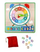 Wacky Wonders - Wooden Clock Board Barbo Toys Patterned