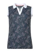 Lds Juliet Sleeveless Abacus Navy