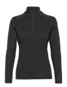 W Lifa Merino Midw 1/2 Zip Helly Hansen Black