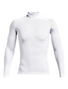 Ua Hg Armour Comp Mock Ls Under Armour White