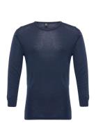 Dovre Wool Long Sleeved T-Shir Dovre Blue