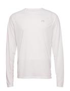 Men Core Running T-Shirt L/S Newline White