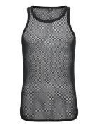 Dovre Wool Mesh Tank Top Dovre Black