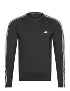 Techfit 3-Stripes Training Long-Sleeve Top Adidas Performance Black