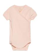 Baby Rib Jersey Body Crossover W. Ss Copenhagen Colors Pink