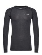 Core Wool Merino Ls Tee M Craft Grey