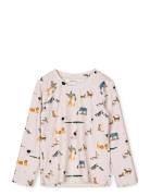 Noah Printed Longsleeve Swim Tee Liewood Beige