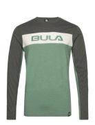 Retro Merino Wool Crew Bula Green