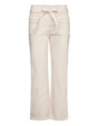 Straight-Leg Jeans With Bow Detail Mango Beige