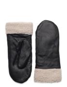 Pcjay Leather Mittens Pieces Black