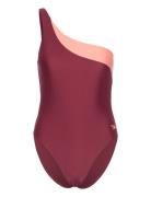 Womens Asymmetric 1 Pc. Speedo Burgundy