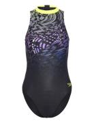 Womens Printed Hydrasuit Speedo Black