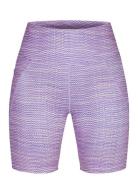 Flattering Printed Bike Tights Röhnisch Purple