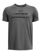 Ua Tech Split Wordmark Ss Under Armour Grey