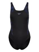 Womens Hyperboom Splice Muscleback Speedo Black