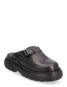 Cloud Clog - Black Leather Garment Project Black