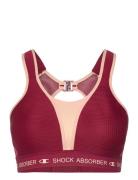 Ultimate Run Bra Padded 06S7 Shock Absorber Burgundy