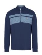 L/S Lightweight1/4 Zip Pullover Original Penguin Golf Blue