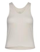 Power Reversible 3 Stripes Tight Fit Tank Adidas Performance Beige