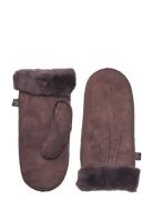 Rhsydney Shearling Stitch Mittens Rosemunde Brown