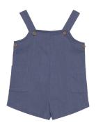 Pockets Cotton Dungarees Mango Blue