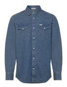 Western Shirt Wrangler Blue