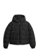 Hooded Sports Puffer Jacket Superdry Sport Black