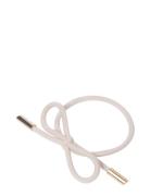 Hair Tie Bow Metal Plain Corinne Cream