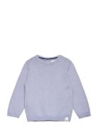 Round-Neck Knitted Sweater Mango Blue