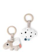 Hanging Activity Toy 2 Pcs Happy Clouds Sand D By Deer Beige