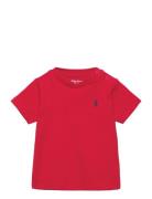 Cotton Jersey Crewneck Tee Ralph Lauren Baby Red