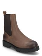 Biaothilia Warmlined Chelsea Boot Waxed Leather Bianco Brown