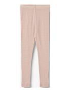 Wool Silk Leggings Agi Wheat Pink