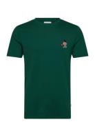 Christmas Embroidery Tee S/S Lindbergh Green