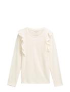 Ruffle Longsleeve Tom Tailor White