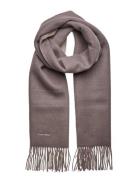 Fringes Two T S Scarf 40X200 Calvin Klein Beige