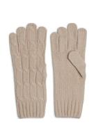 Th Naval Cable Gloves Tommy Hilfiger Beige