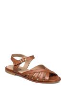 Sandals - Flat - Open Toe - Op ANGULUS Brown