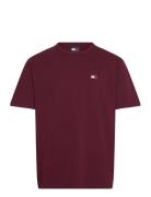 Tjm Reg Badge Tee Ext Tommy Jeans Burgundy