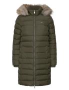 Tjw Essential Hooded Down Coat Tommy Jeans Khaki