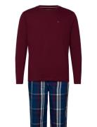 Ls Pj Set Woven - Boxed Tommy Hilfiger Burgundy