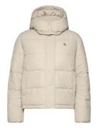 Matte Monologo Nd Short Puffer Calvin Klein Jeans Cream