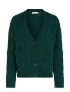 Soft Wool Cable Cardigan Tommy Hilfiger Green