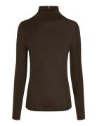 Merino Roll-Nk Sweater Tommy Hilfiger Brown