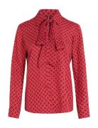 Diamond Monotype Vis Reg Blouse Tommy Hilfiger Red