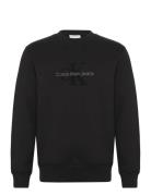 Chenille Monologo Crew Neck Calvin Klein Jeans Black