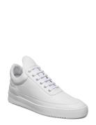 Low Top Ripple Lane Nappa Filling Pieces White